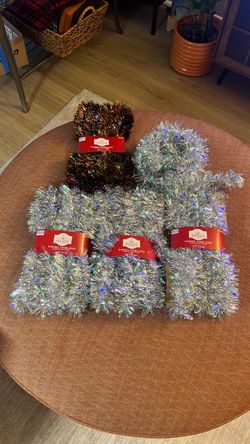 Holiday Tinsel Garland Bundle – 5 Rolls