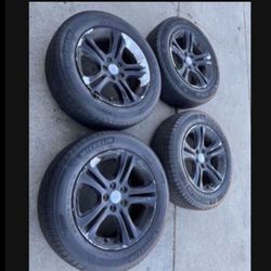 4 — 215/65r17 5x115 5x4.5 Stock Chrysler 300 Dodge Charger Tacoma Crv Wheels Rims Tires
