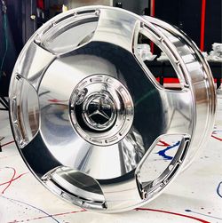 22x10 Ultra polish Chrome look mirro   Ultra high end wheel 5x130mm  G wagon wheel  ——1495 wheel exchange —-  22” back  —-$1995 to go cash carry no ex