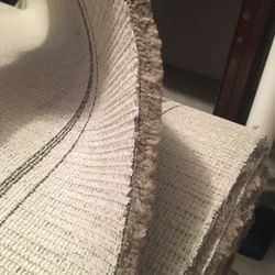 New plush carpet with padding 25’4”