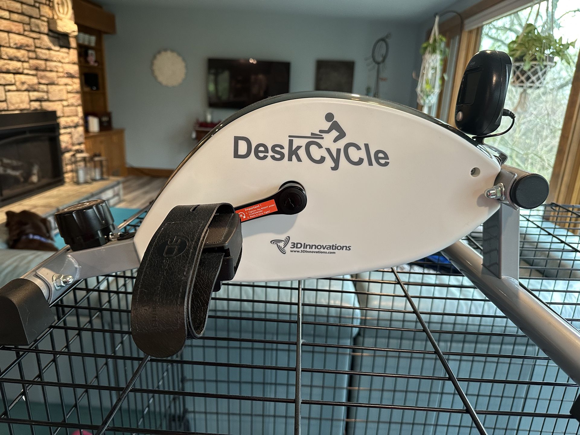 3D Innovation Desk Cycle Exercise Equipment Pedal Exerciser Adjustable