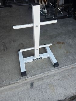 White Weider Weight Plate Stand