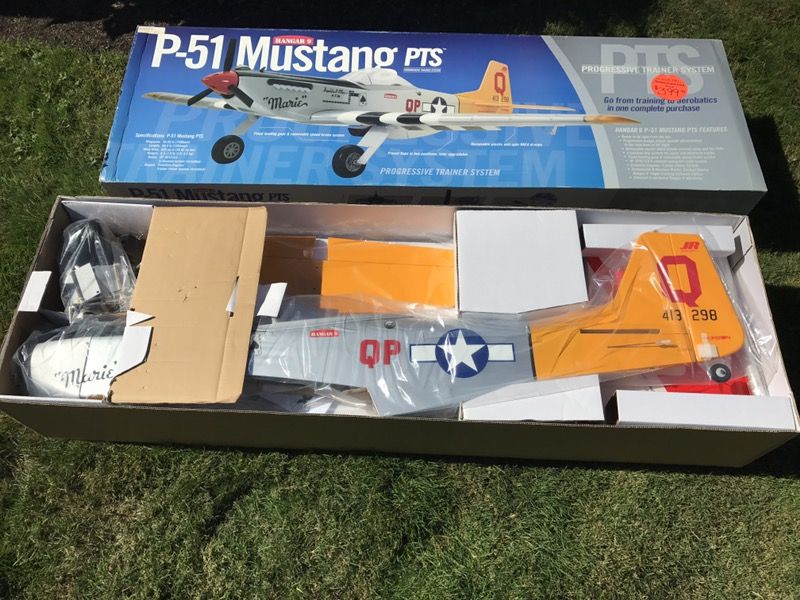 P-51 remote control airplane. Still in box. Purchased for $399.