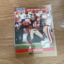 1989 Joe Montana passing leader