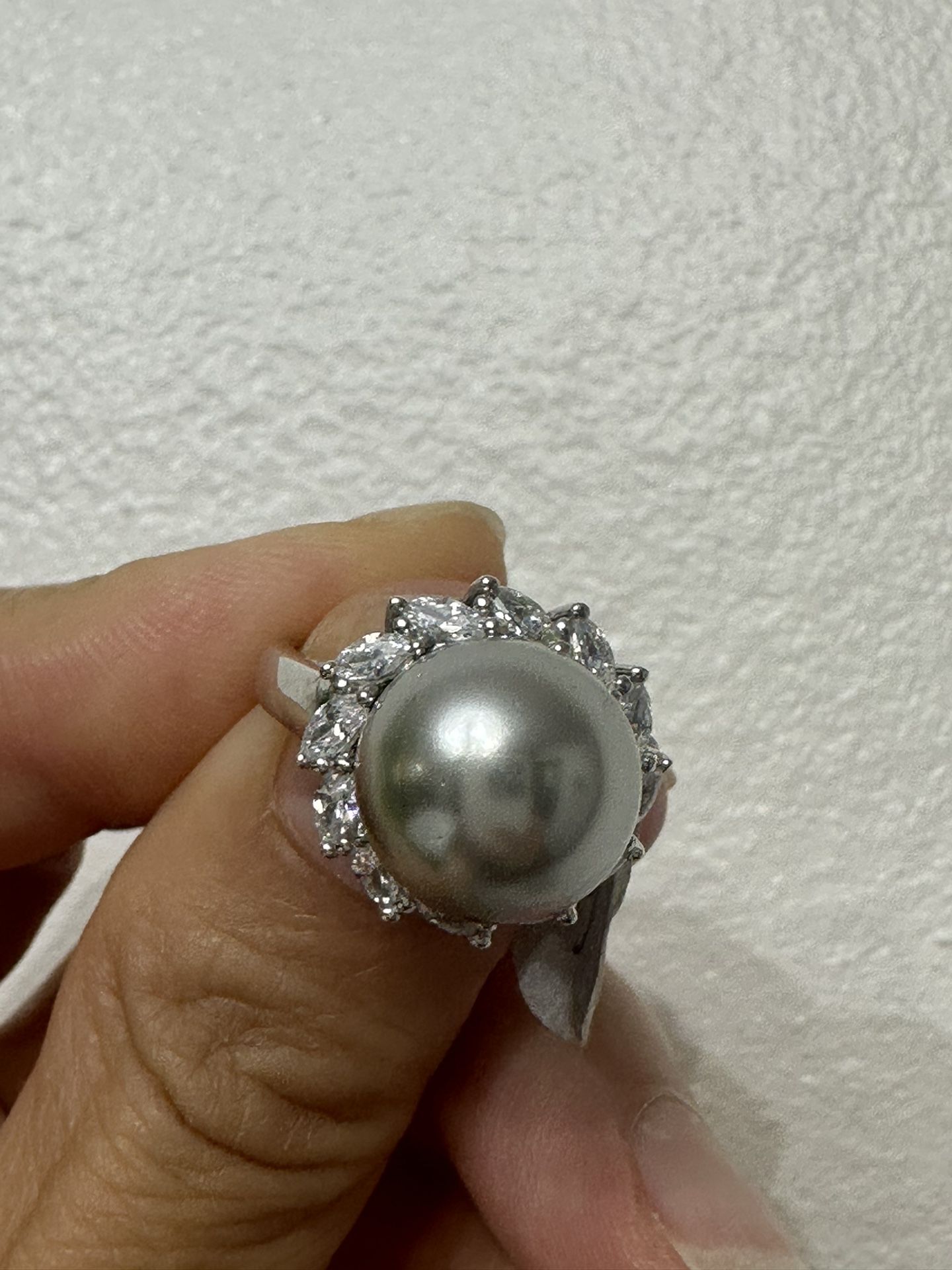 Silver Pearl Ring
