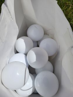 Minibrands/multiverse empty balls. White sphere containers similar to easter eggs