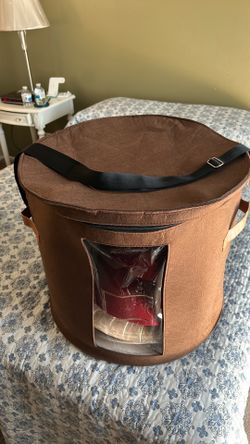 Brown Hat Storage Bag