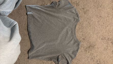 Plain Gray Crew Neck T-Shirt