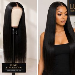 30” Bone Straight Wig – Long, Sleek, Luxury Hair
