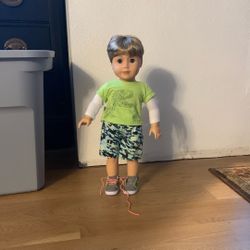 American Girl Doll Boy #74 With Some Clothes 
