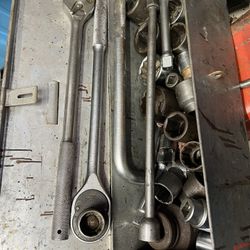 Proto 3/4 Inch Drive Ratchets  And Socket Set
