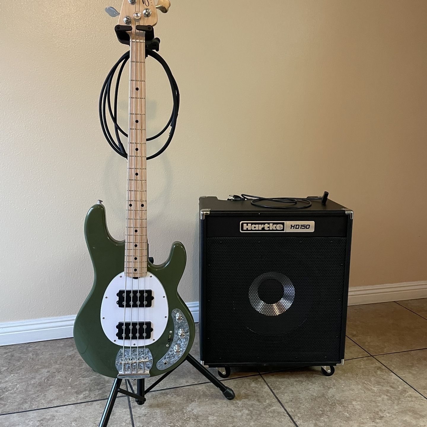 COMBO — HD150 Bass Amp and Sterling Stingray By Musicman