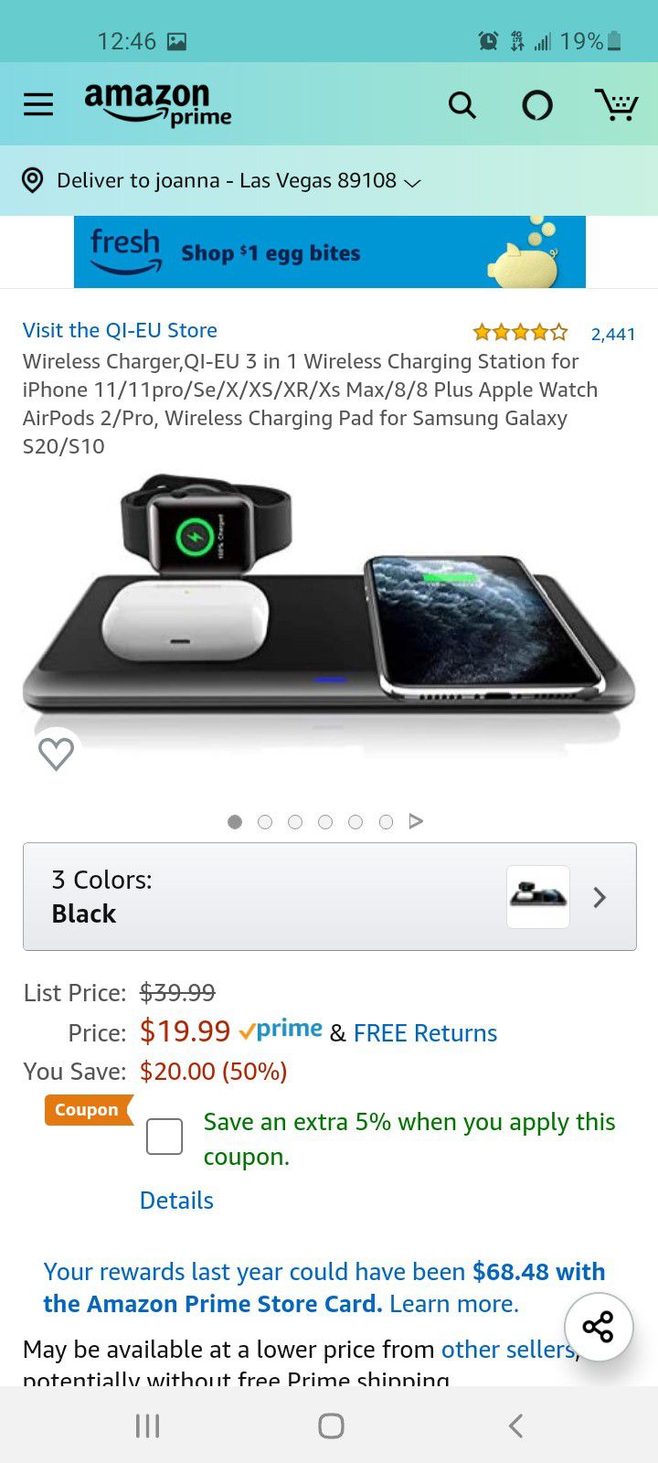 WOW...WIRELESS CHARGING STATION FOR 3 . .