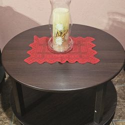 Coffe Table w/ Candle Centerpiece Decoration 