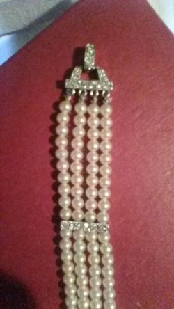 4 strand bride bracelet