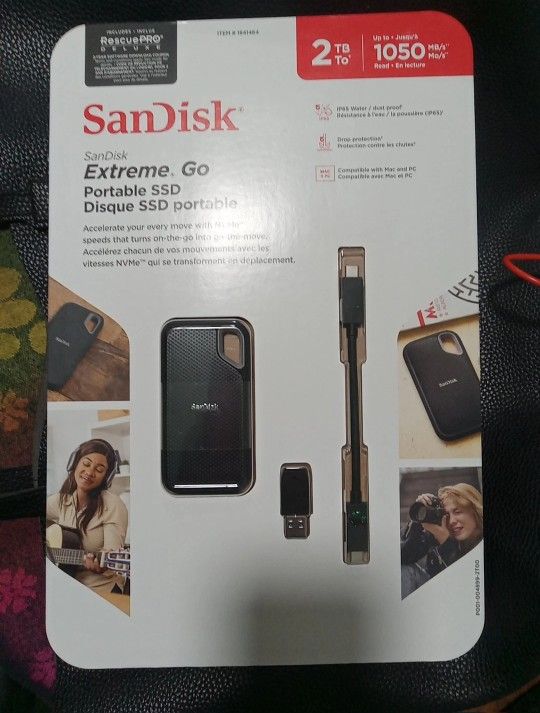 The SanDisk Extreme Go Portable 2TB External SSD