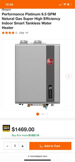 Rheem Instant/tankless Water Heater