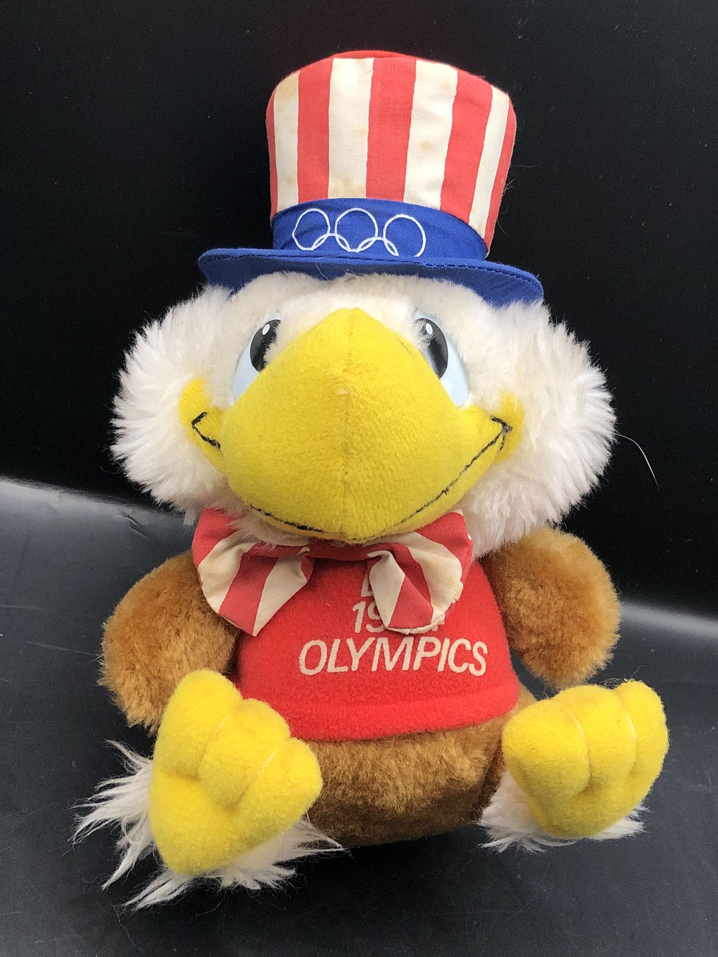Vintage 1984 L.A. Olympics Sam Eagle I Love the Olympics 8" Plush Stuffed Animal