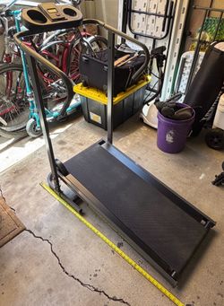 Total Strider Manual Folding Treadmill Compact Walking Fitness Machine