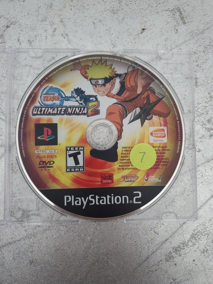 Naruto Ultimate Ninja 2 PlayStation 2 video game Ps2 - Disc