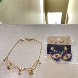 Anklet & Earrings Set 