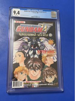 Mobile Suit Gundam Wing Ground Zero #1 CGC 9.4 1ST APPEARANCE Viz Comics 2000