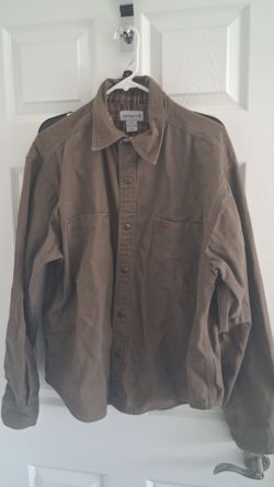 Carhartt S296 MRH Flannel Lined Canvas Shirt Jacket