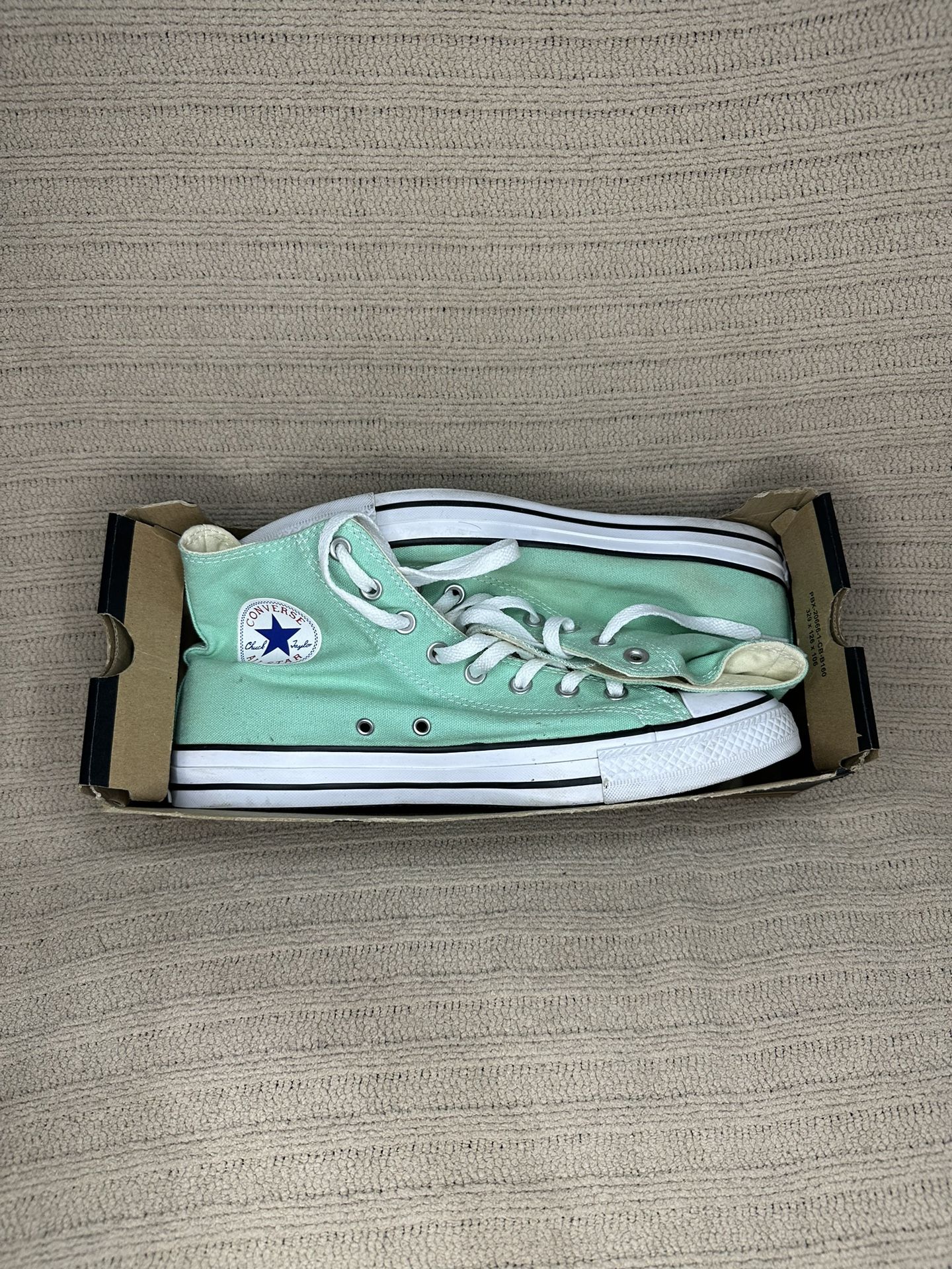 Converse Chuck Taylor All Star High Electric Aqua Beach Glass Green Size 10 