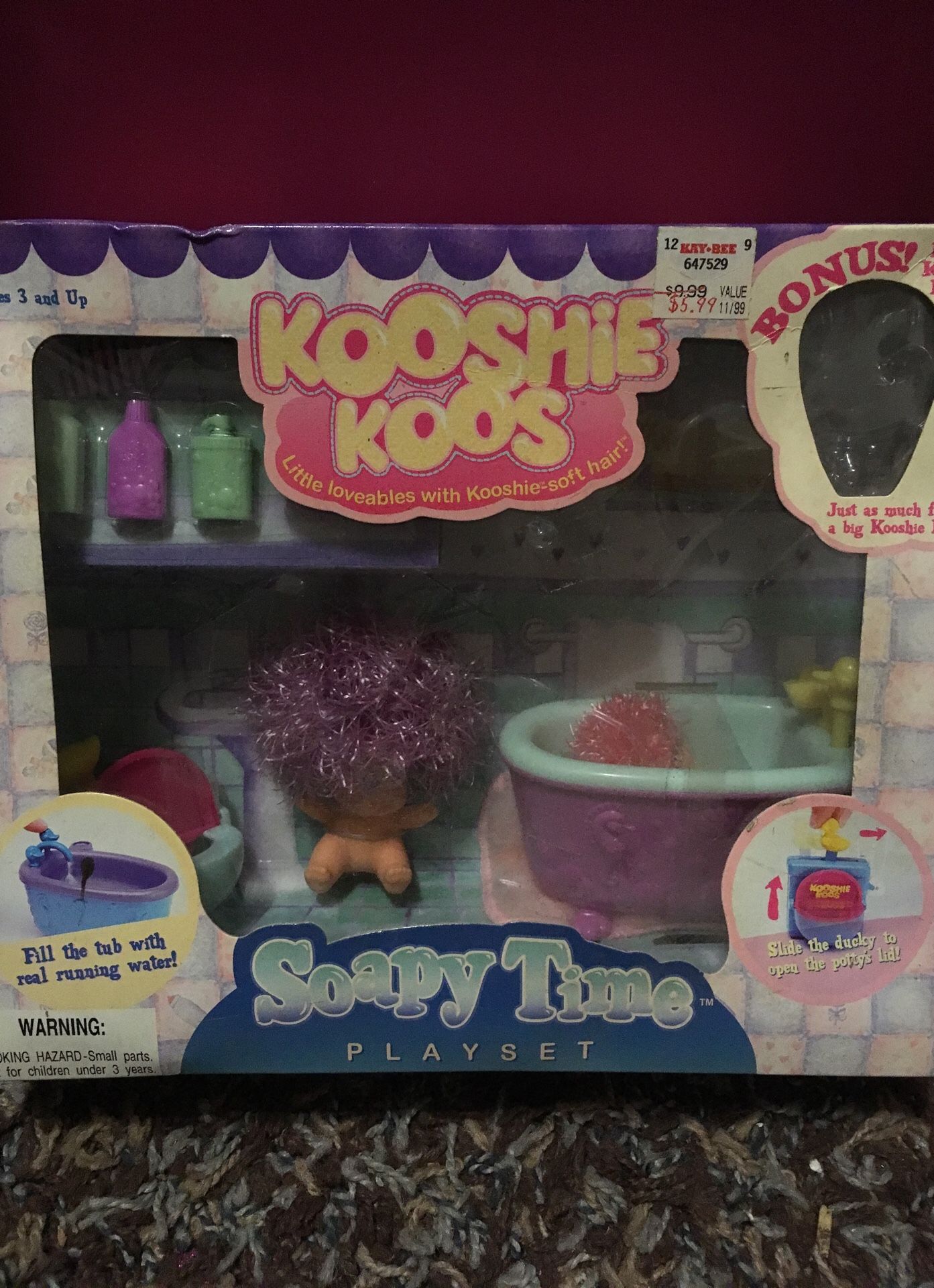 Kooshie koos bathtub playset