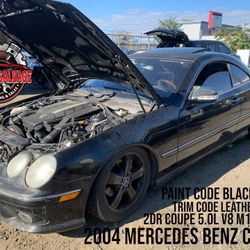 2004 Mercedes Benz CL 500 5.0L V8 RWD Partout For parts Only (509) Is Area Code