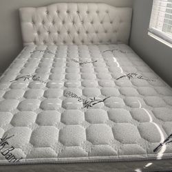 New Queen Bed Frame With Mattress 