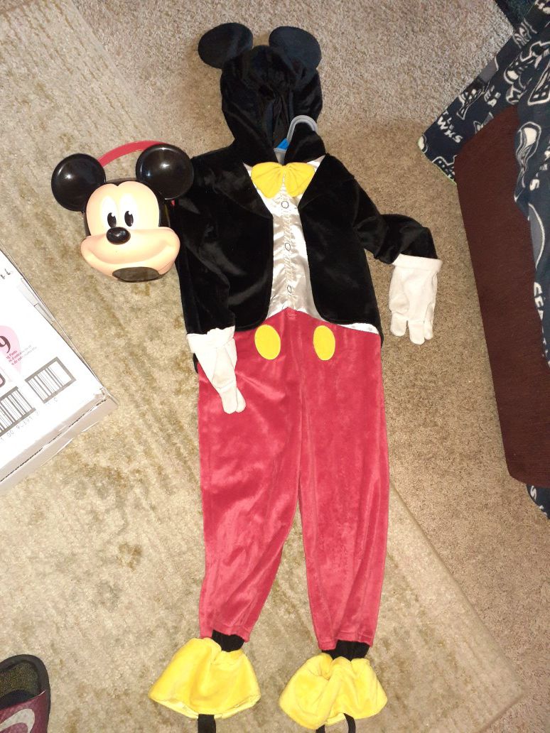 Mickey Mouse costume and pail