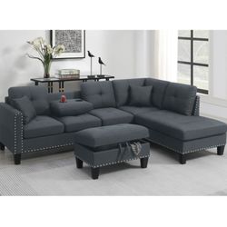 Sectional W/ottoman