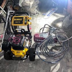 DEWALT 3400 PSI Washer & Titan impact 640 Sprayer