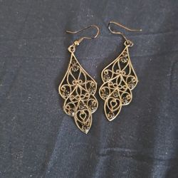 Black Metallica Earrings