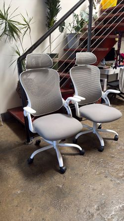 White office armchair