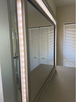 Headboard Bed Frame LED capable, Dresser w/LED, Nightstand - Queen Size