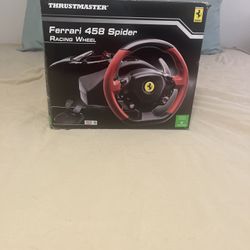 Ferrari 458 Xbox Racing Wheel with pedals