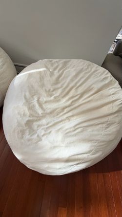 Large White Bean Bag Chair