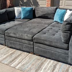 Thomasville Tisdale Sectional Couch W/ Ottoman, DELIVERY AVAILABLE!!