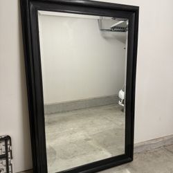 Mirror Black 6ft by 4ft Wood 