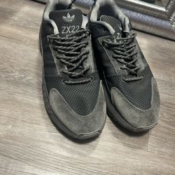 Adidas ZX 22 Boost Mens Size 9.5 US Triple Gray Suede Comfort Streetwear Sneakers