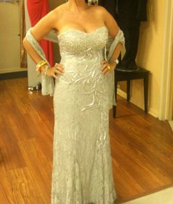 Beautiful night dress...silver...wore one time for a wedding...