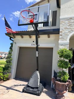 Spalding 54-Inch Portable Basketball Hoop with Polycarbonate Backboard