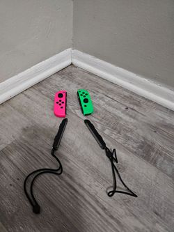 Nintendo Switch Joy-Con Controllers Pink & Green – Authentic OEM – Clean & Ready!