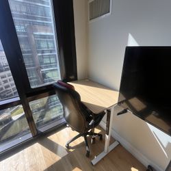 Standing Desk + Leather Chair