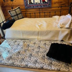 Double Twin Bed Frame And Mattresses