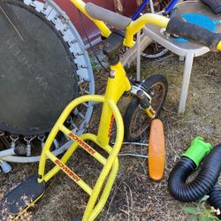 Schwinn Gladiator, a unique three-wheeled scooter-bicycle hybrid produced by Schwinn 1990’s