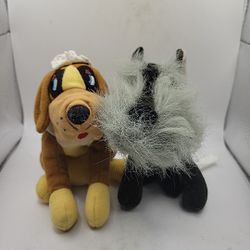 Disney Store Bean Bag Plush Lady And The Tramp Nana, Jock