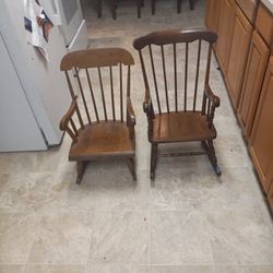 2 Handcrafted Rocking Chairs
